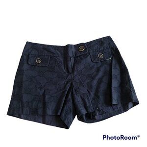 Loft Black Eyelet Shorts - Size 2